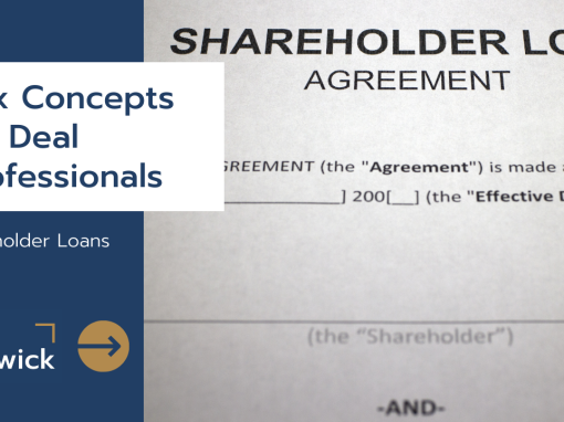 Tax Concepts for Deal Professionals: Shareholder Loans