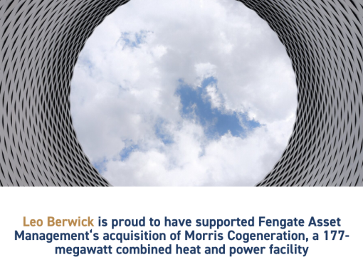 Leo Berwick supports Fengate Asset Management‘s acquisition of Morris Cogeneration
