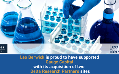 Leo Berwick supports Gauge Capital with its acquisition of two Delta Research Partners sites